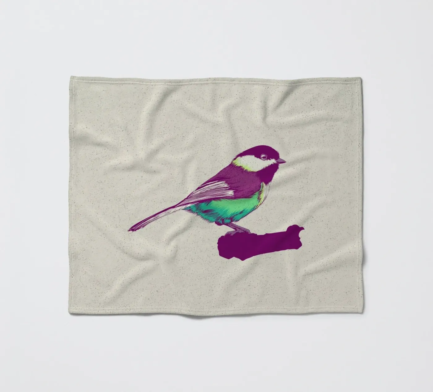 Bird 03 fleecedeken van Cranio Dsgn