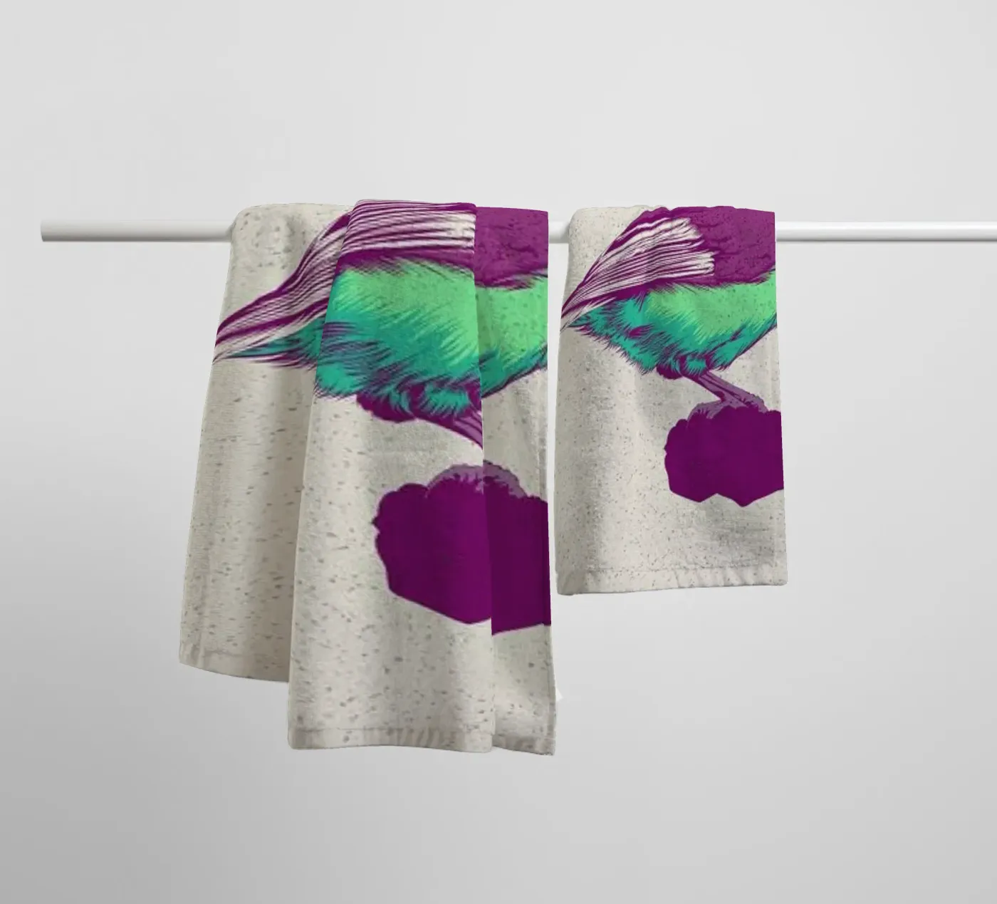 Bird 03 towel by Cranio Dsgn