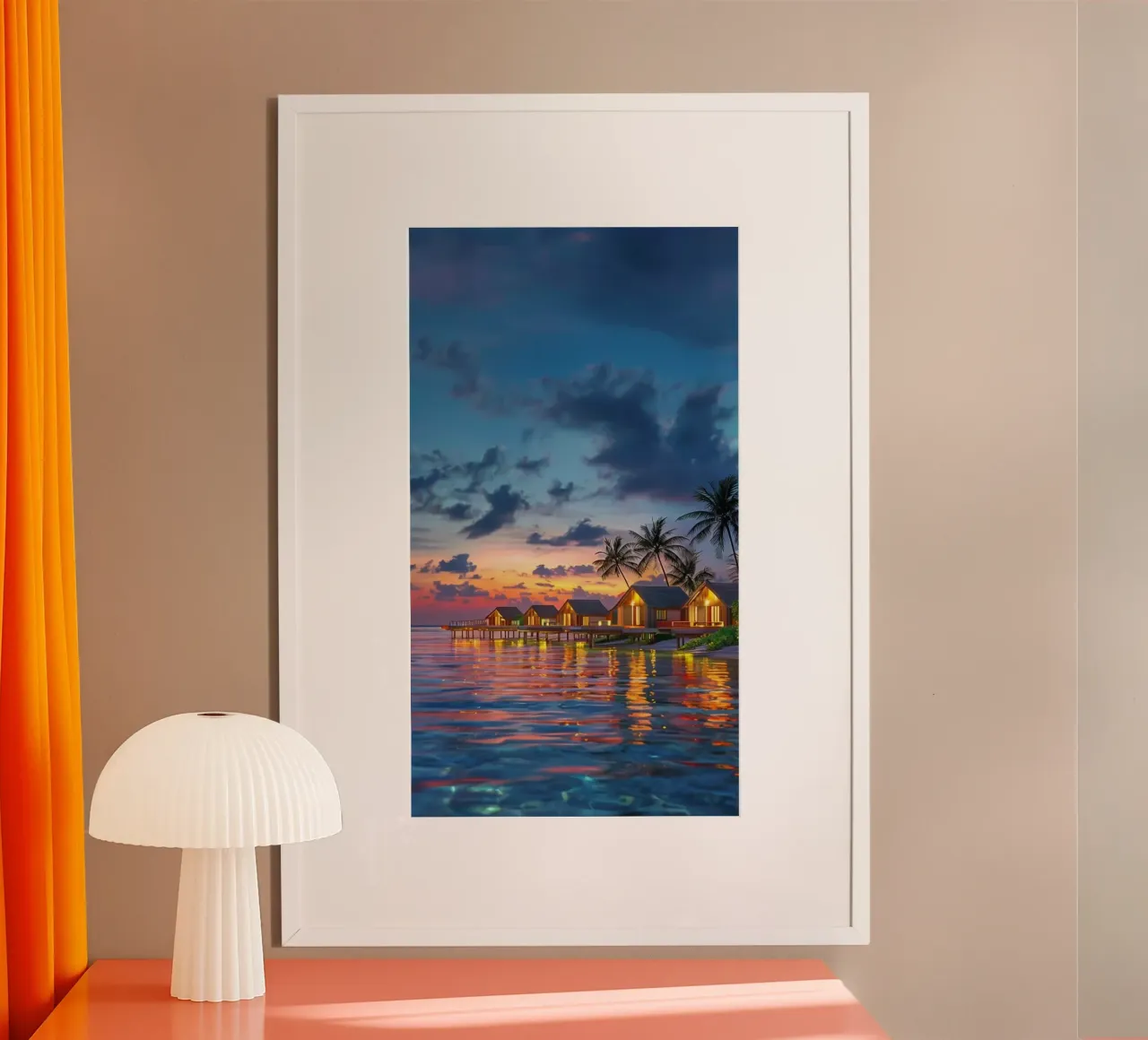 Traumflucht Malediven Poster von Wanderlust Vibes