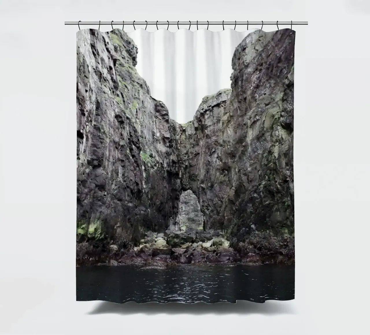 The Sea Gate shower curtain by zenitt