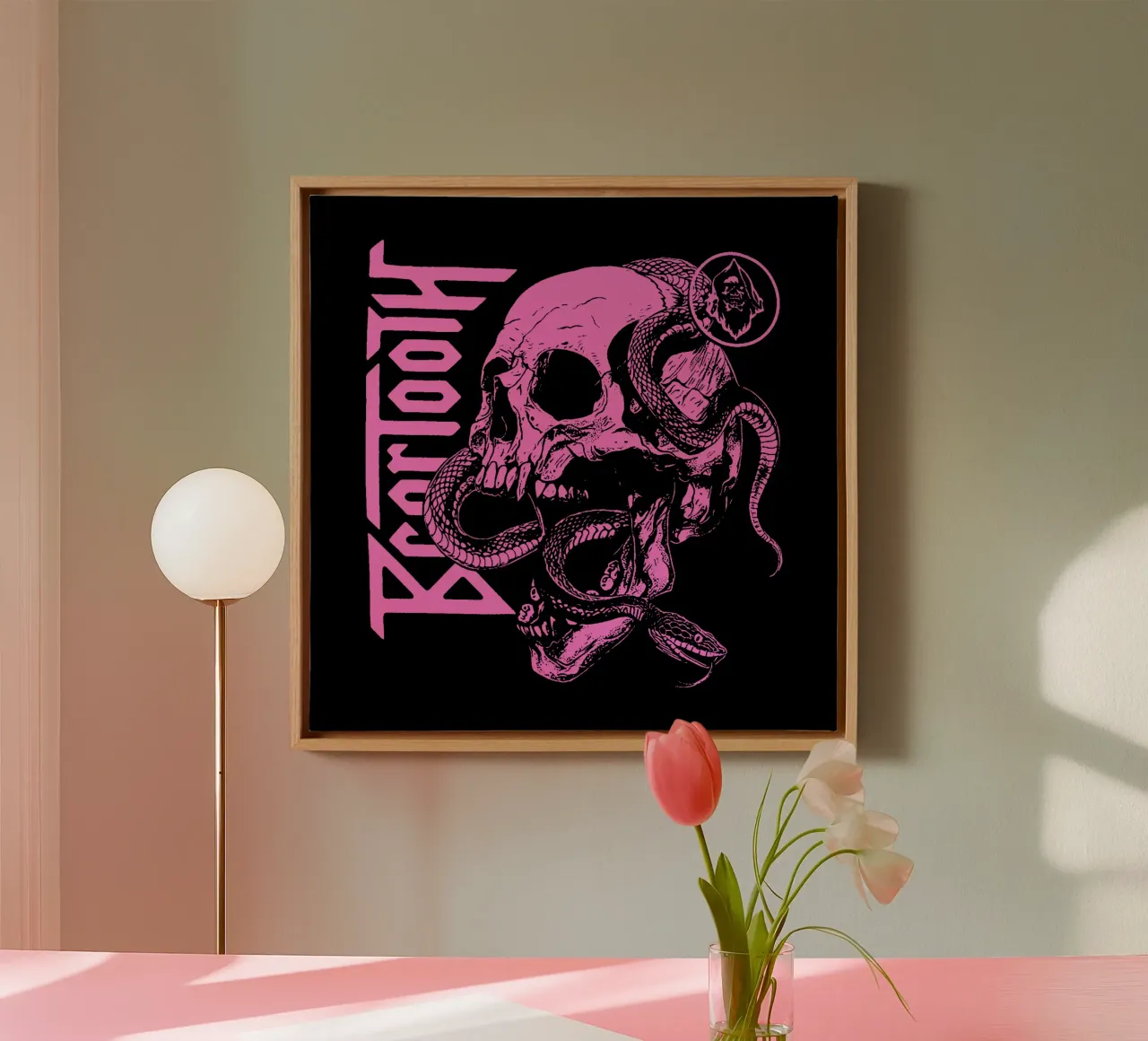 Banda Beartooth Rock tela con Cornice a cassetta da https://www.juniqe.com/uk/shop/Henndraws