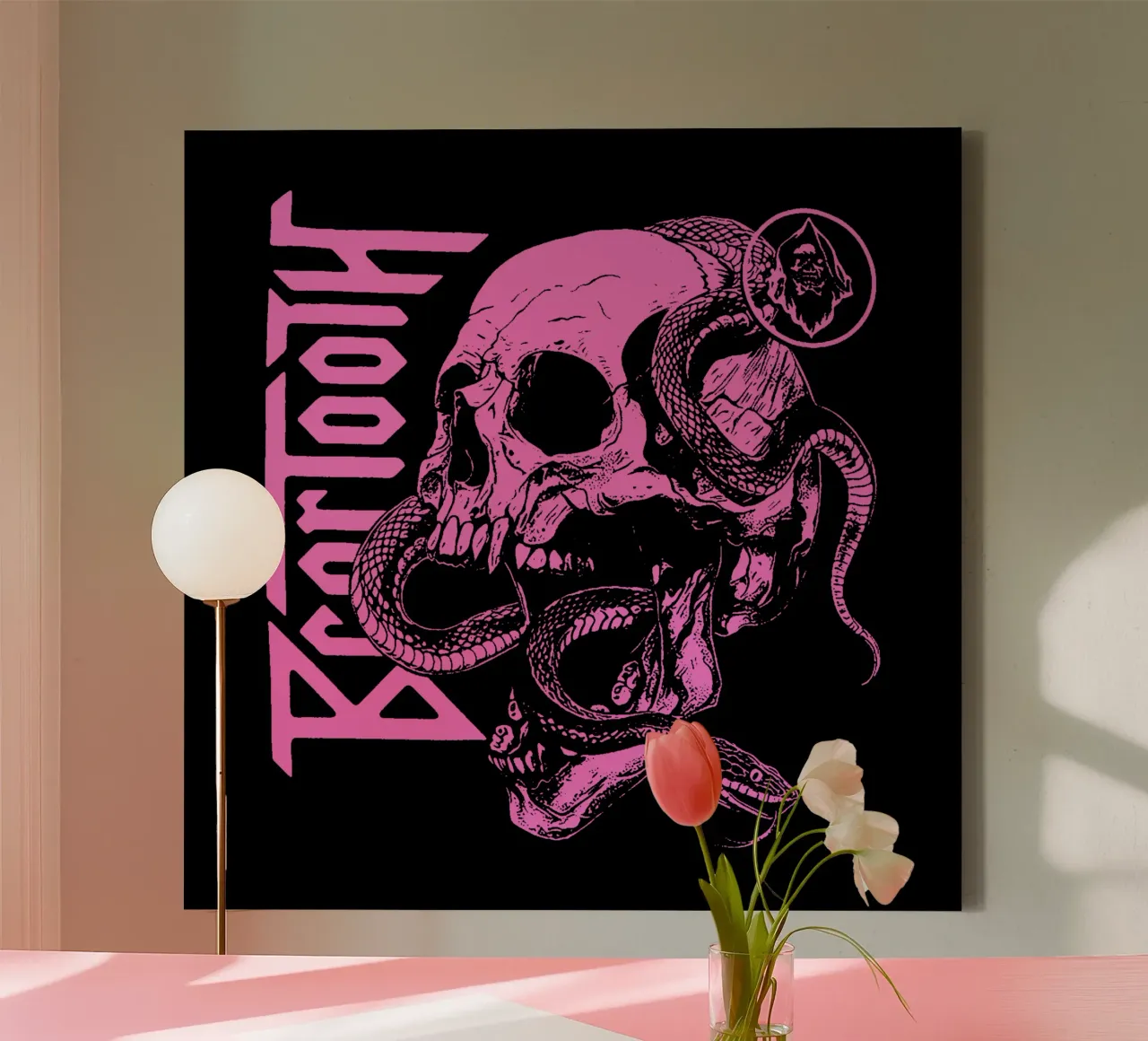 Banda Beartooth Rock tela con Cornice a cassetta da https://www.juniqe.com/uk/shop/Henndraws