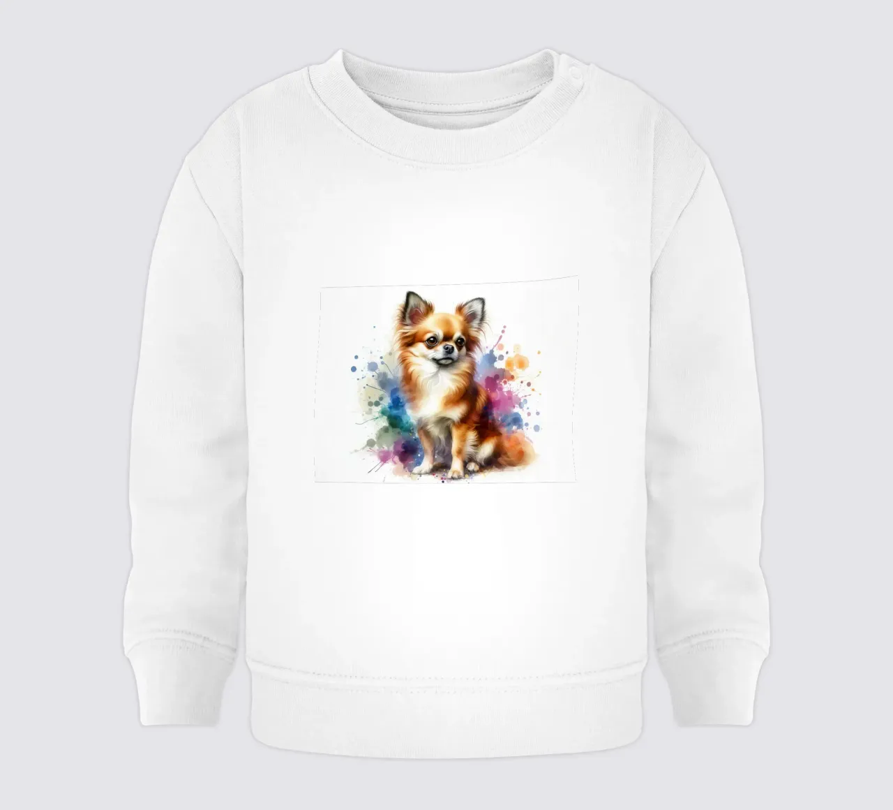 Ritratto di chihuahua ad acquerello felpa neonato da 🥝 KIWI STORE