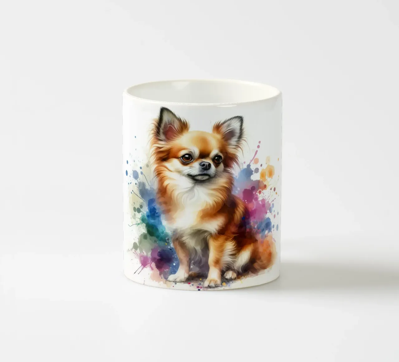 Ritratto di chihuahua ad acquerello tazza in ceramica da 🥝 KIWI STORE