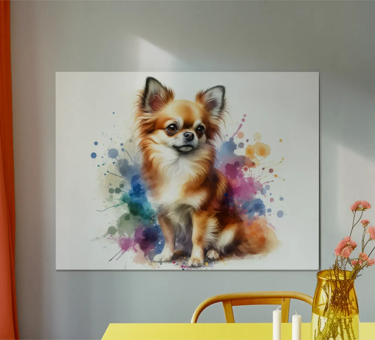 Ritratto di chihuahua ad acquerello carta hahnemühle da 🥝 KIWI STORE