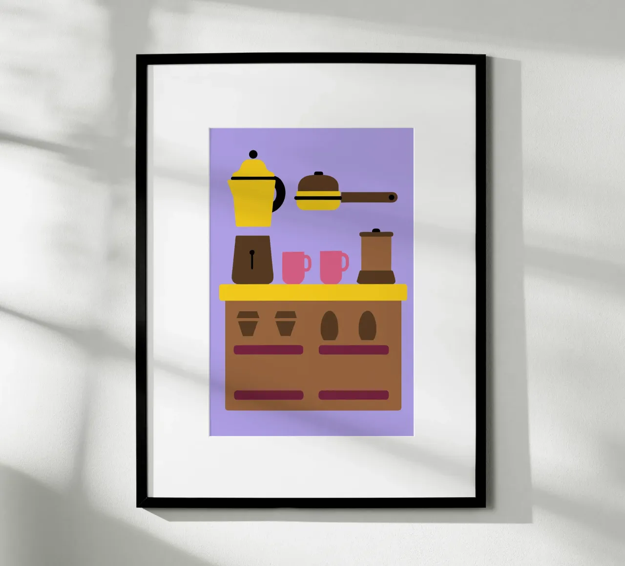 Accordo sul caffè poster con telaio in alluminio da TRENDY POSTER SHOP