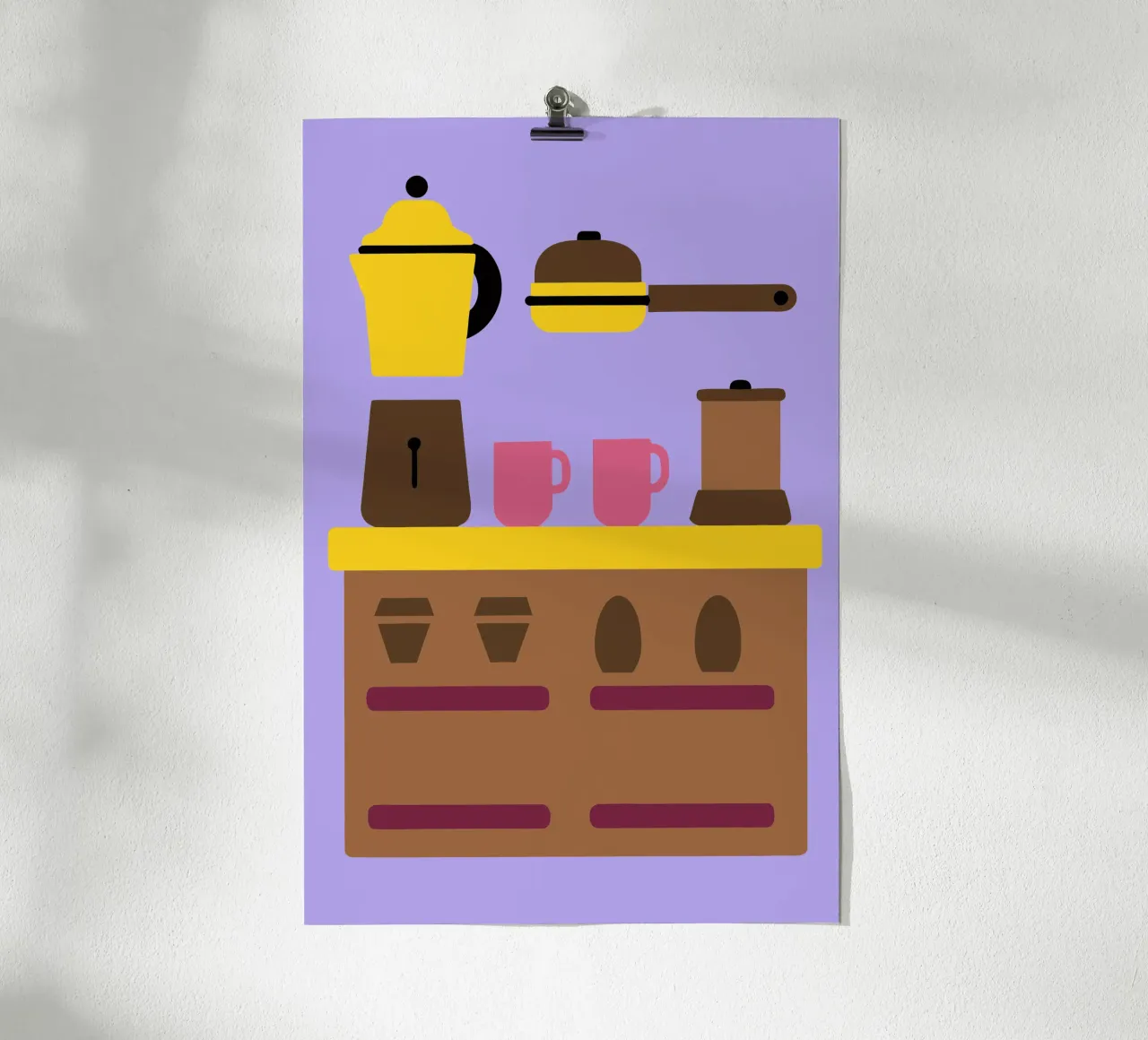 Accordo sul caffè poster con telaio in alluminio da TRENDY POSTER SHOP