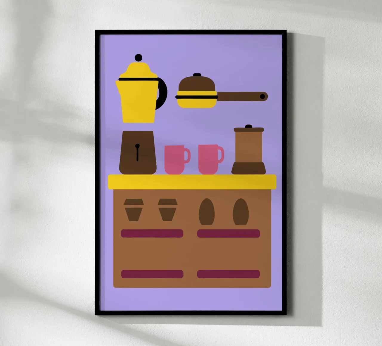 Accordo sul caffè poster con telaio in alluminio da TRENDY POSTER SHOP