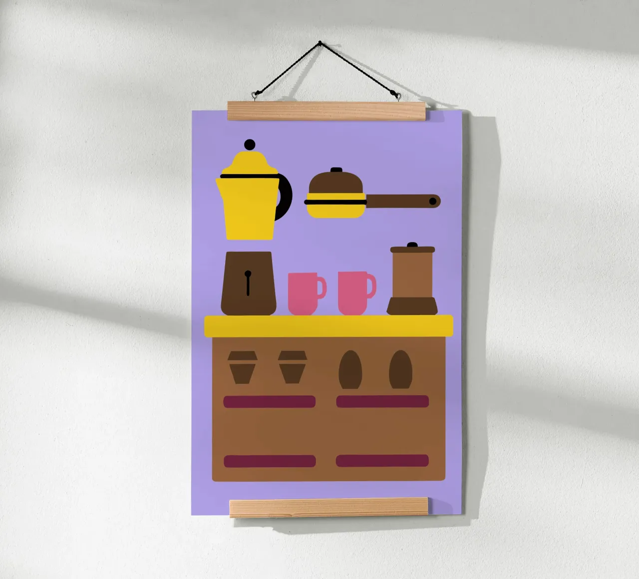 Accordo sul caffè poster con telaio in alluminio da TRENDY POSTER SHOP