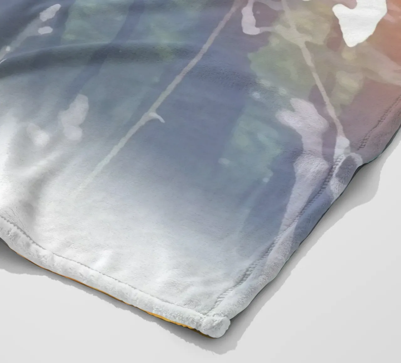 Mystical unicorn in the enchanted forest fleece blanket by namosh