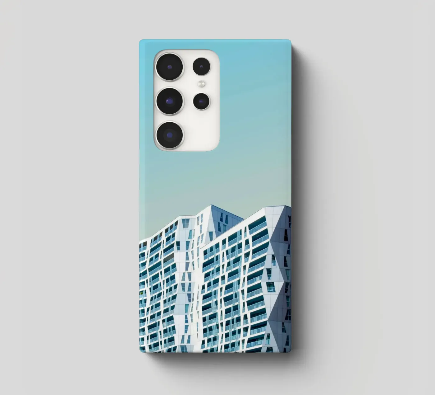 edificio geometrico di grande altezza cover samsung da pastel color shape
