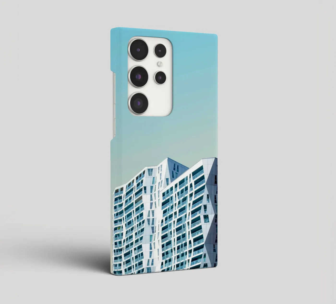 edificio geometrico di grande altezza cover samsung da pastel color shape