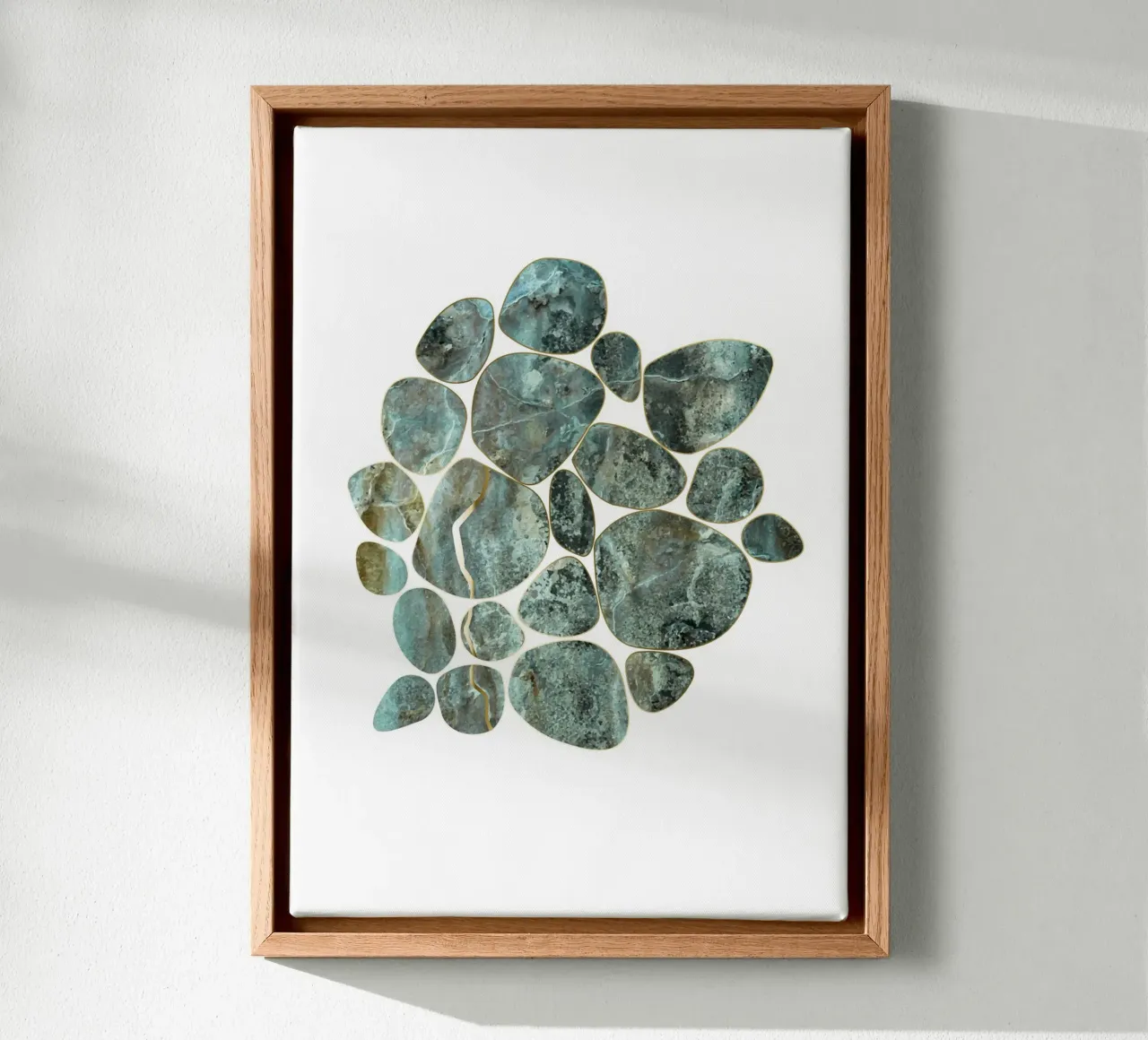 Pebble Graphics - Green-Gold Marble tela da DesignDoula Grafik