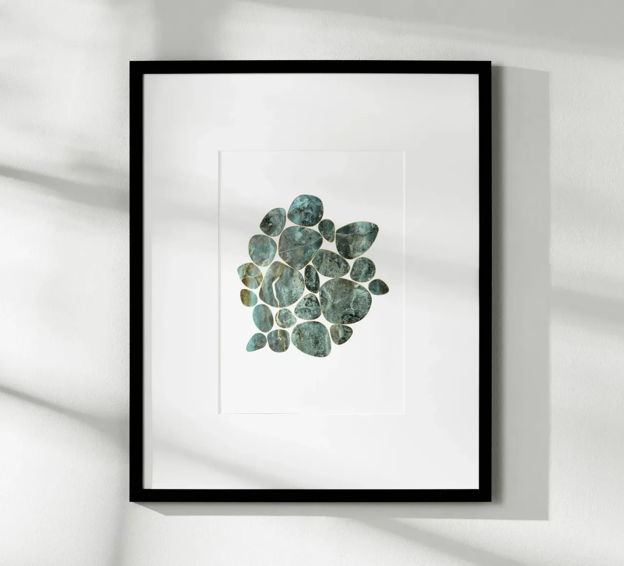Pebble Graphics - Green-Gold Marble carta hahnemühle da DesignDoula Grafik