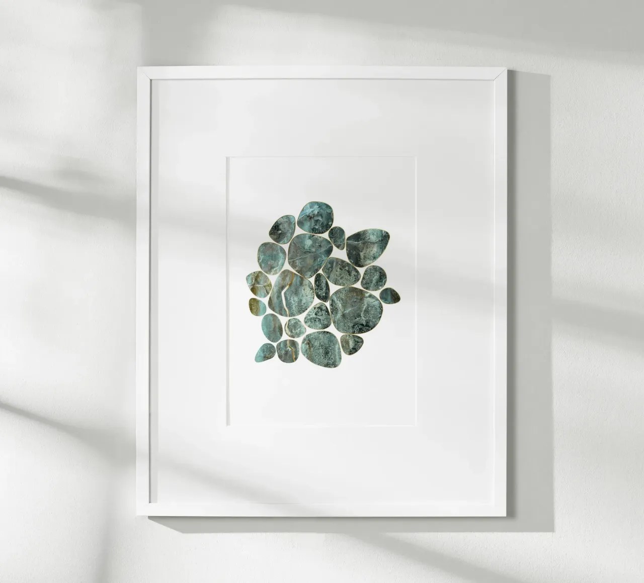 Pebble Graphics - Green-Gold Marble carta hahnemühle da DesignDoula Grafik