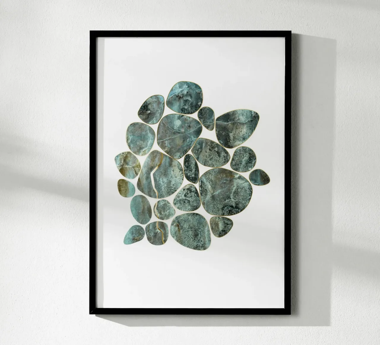Pebble Graphics - Green-Gold Marble carta hahnemühle da DesignDoula Grafik