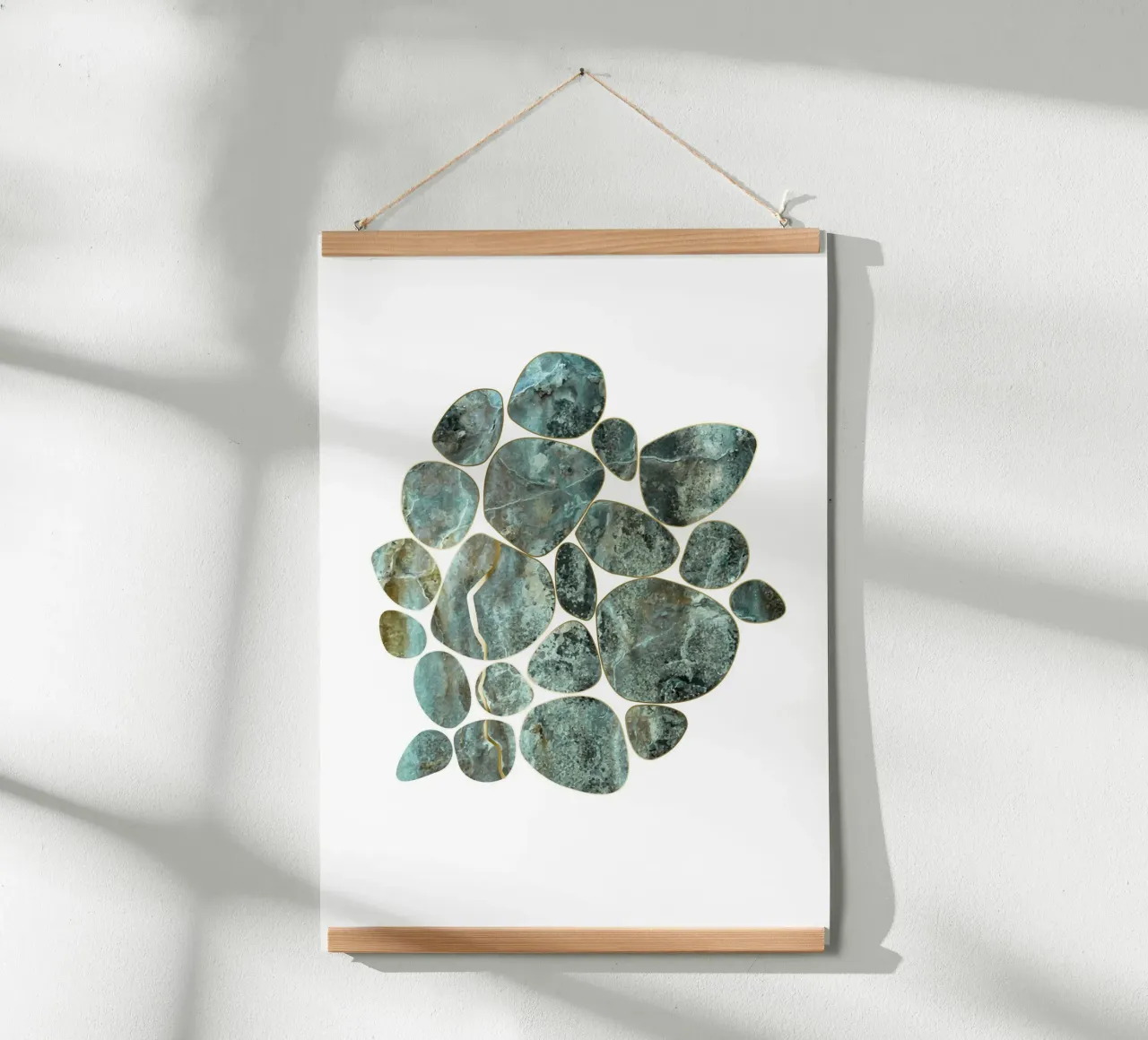 Pebble Graphics - Green-Gold Marble carta hahnemühle da DesignDoula Grafik