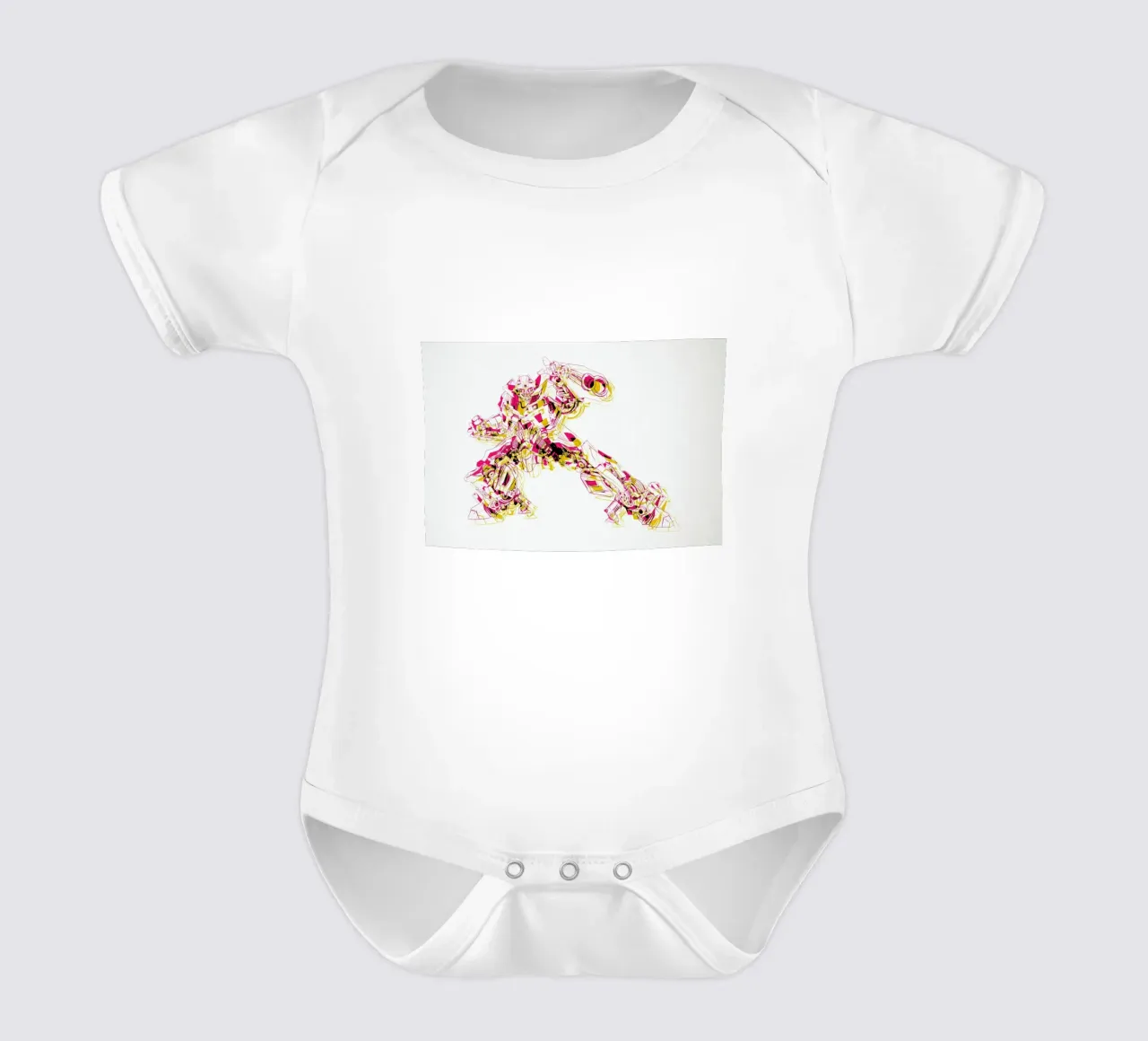 Bumblebee short-sleeve baby romper by Cranio Dsgn