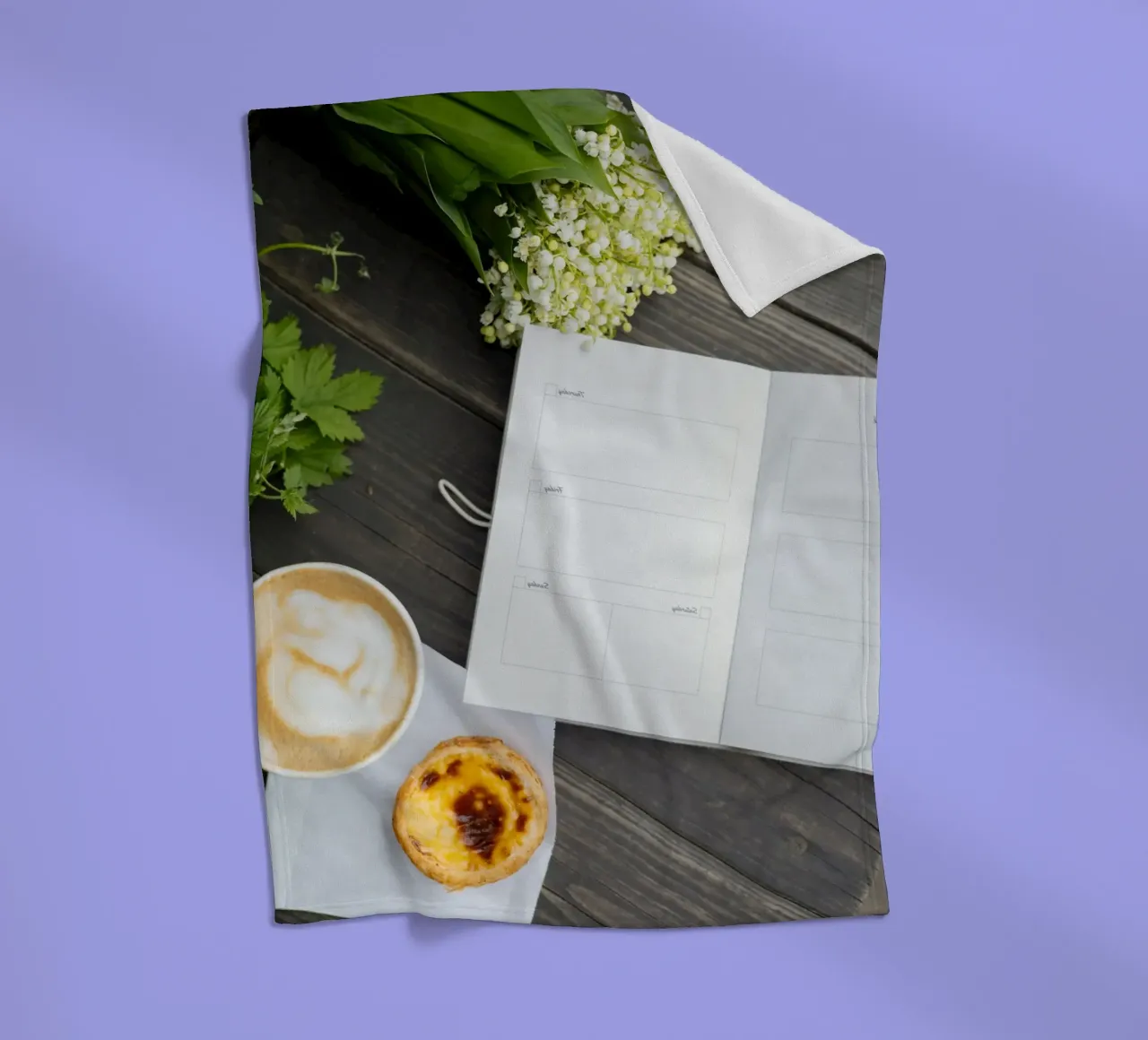 coffee notebook coperta in pile da cofa home