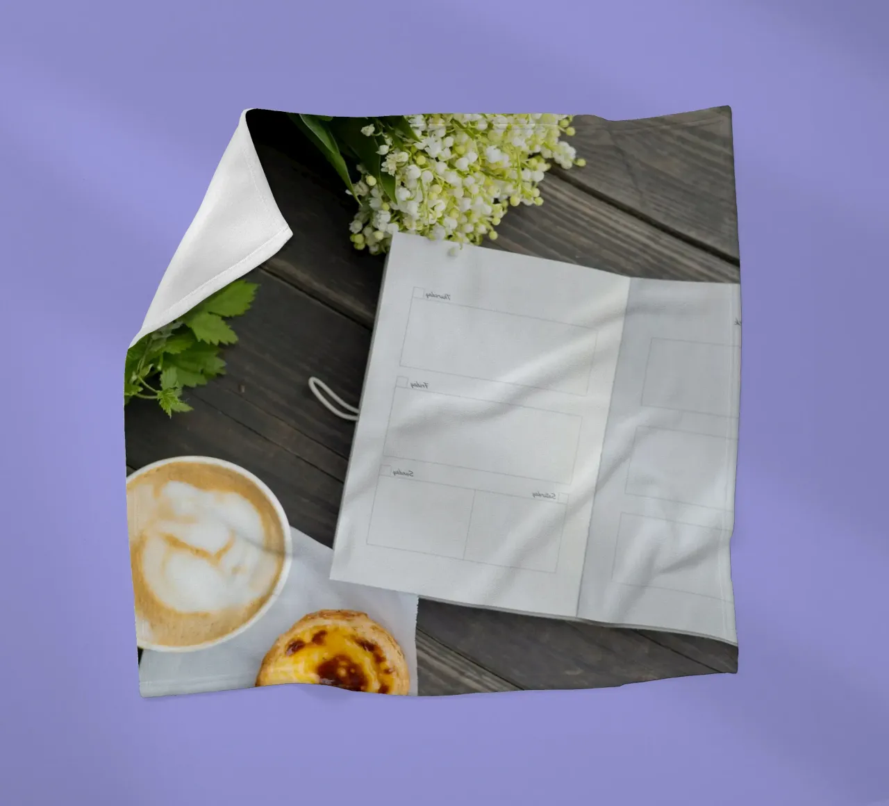 coffee notebook coperta in pile da cofa home