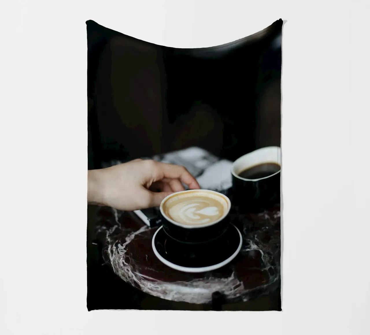 espresso table coperta in pile da cofa home