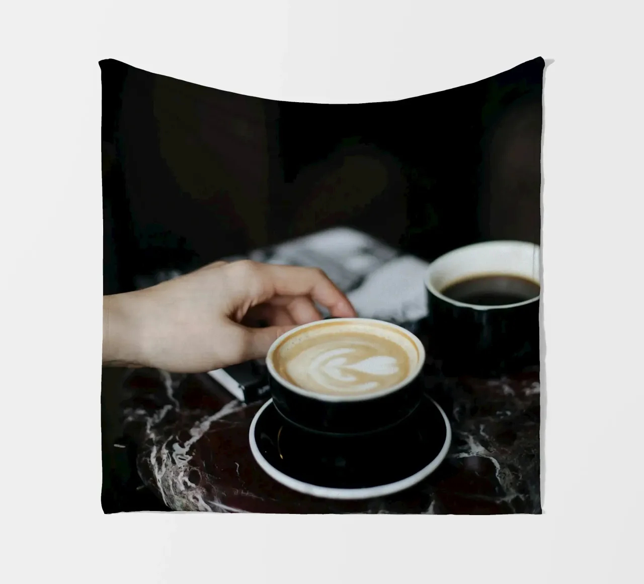 espresso table coperta in pile da cofa home
