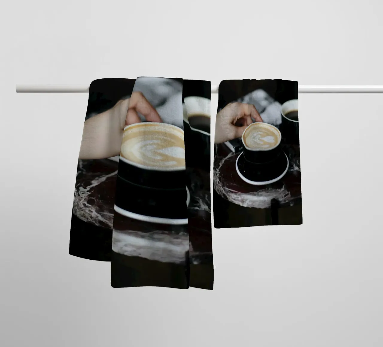 espresso table asciugamano da bagno da cofa home