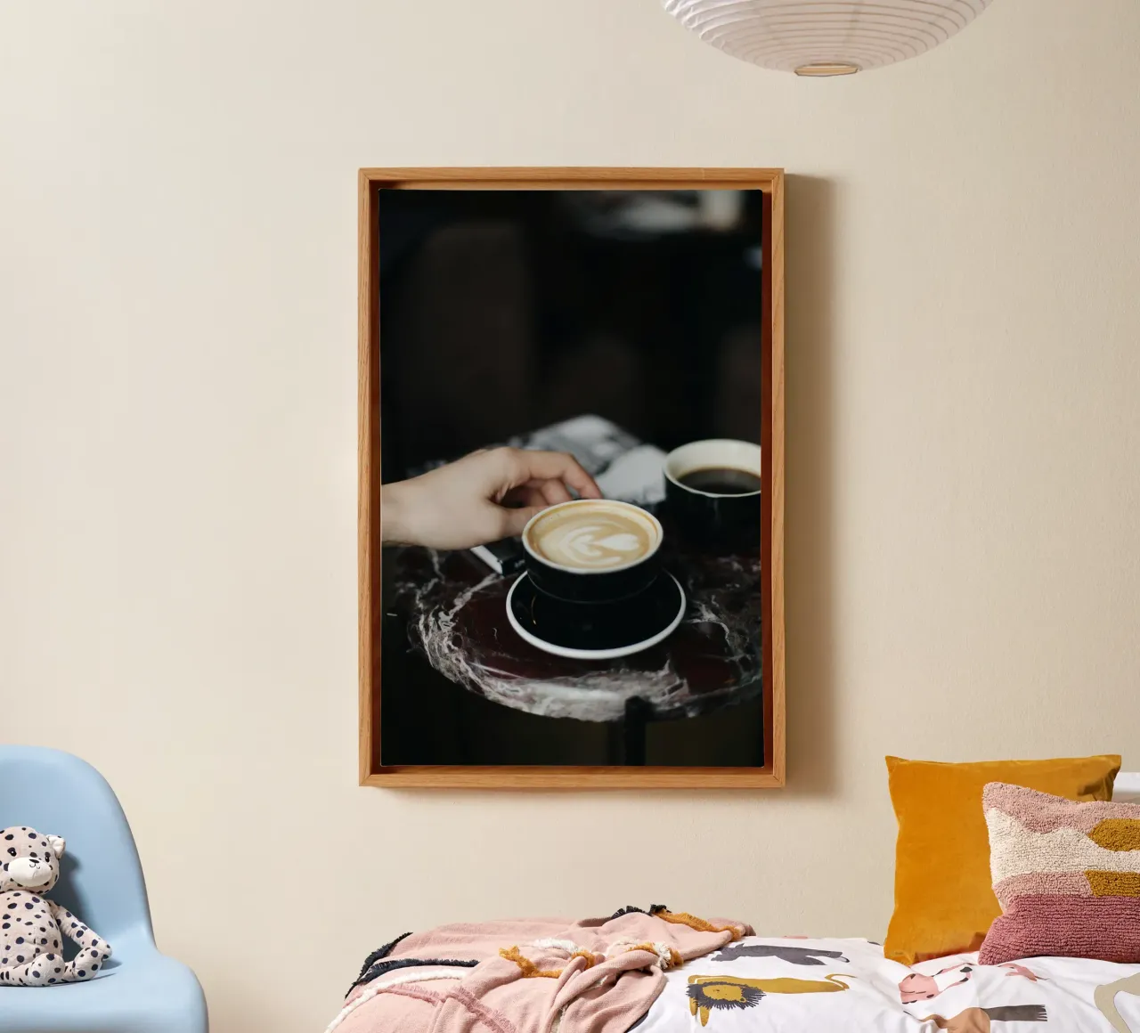 espresso table tela con Cornice a cassetta da cofa home