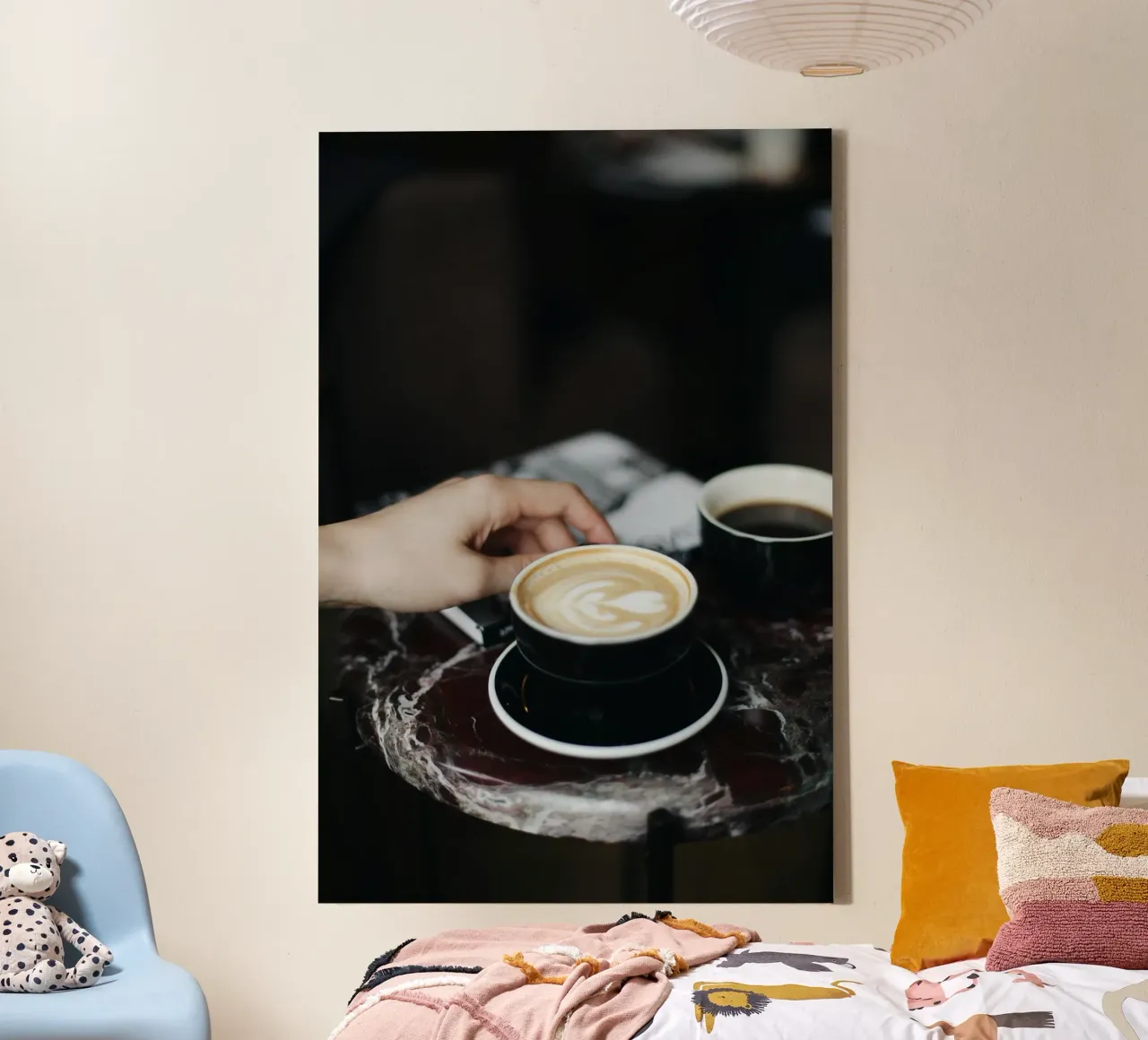 espresso table tela con Cornice a cassetta da cofa home