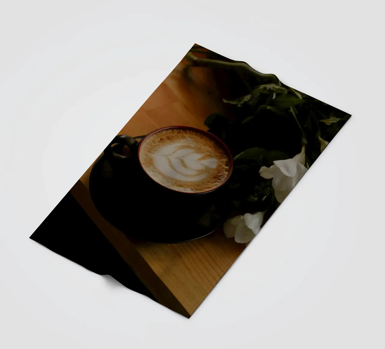 beverage white flowers Fleecedecke von cofa home