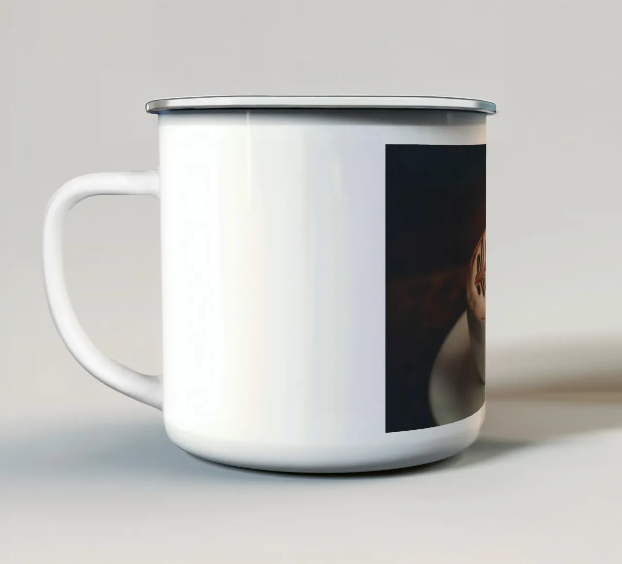 cappuccino cozy setting tazza in smalto da cofa home
