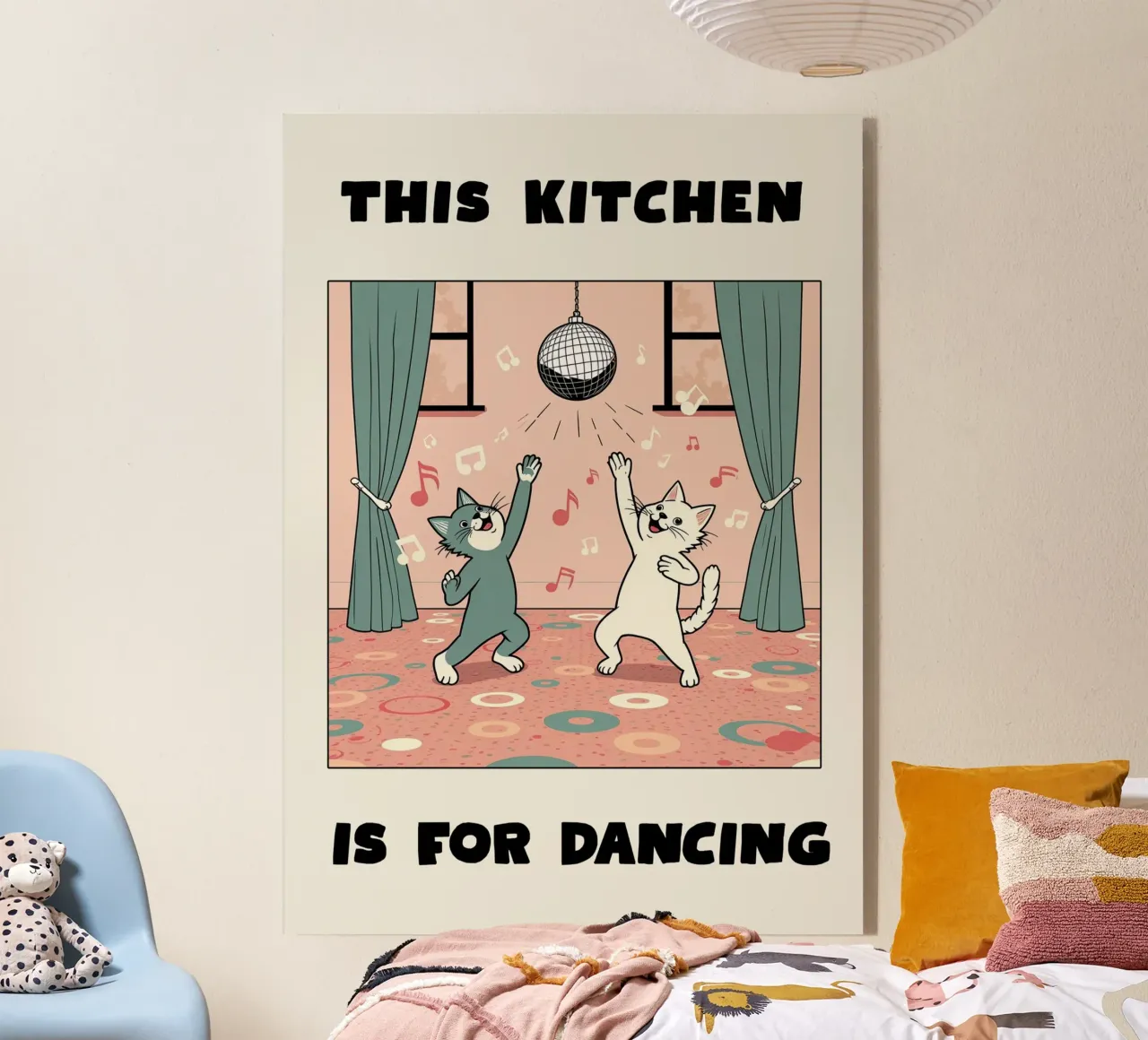 This Kitchen Is for Dancing plexiglass da Attaboy Dsgn