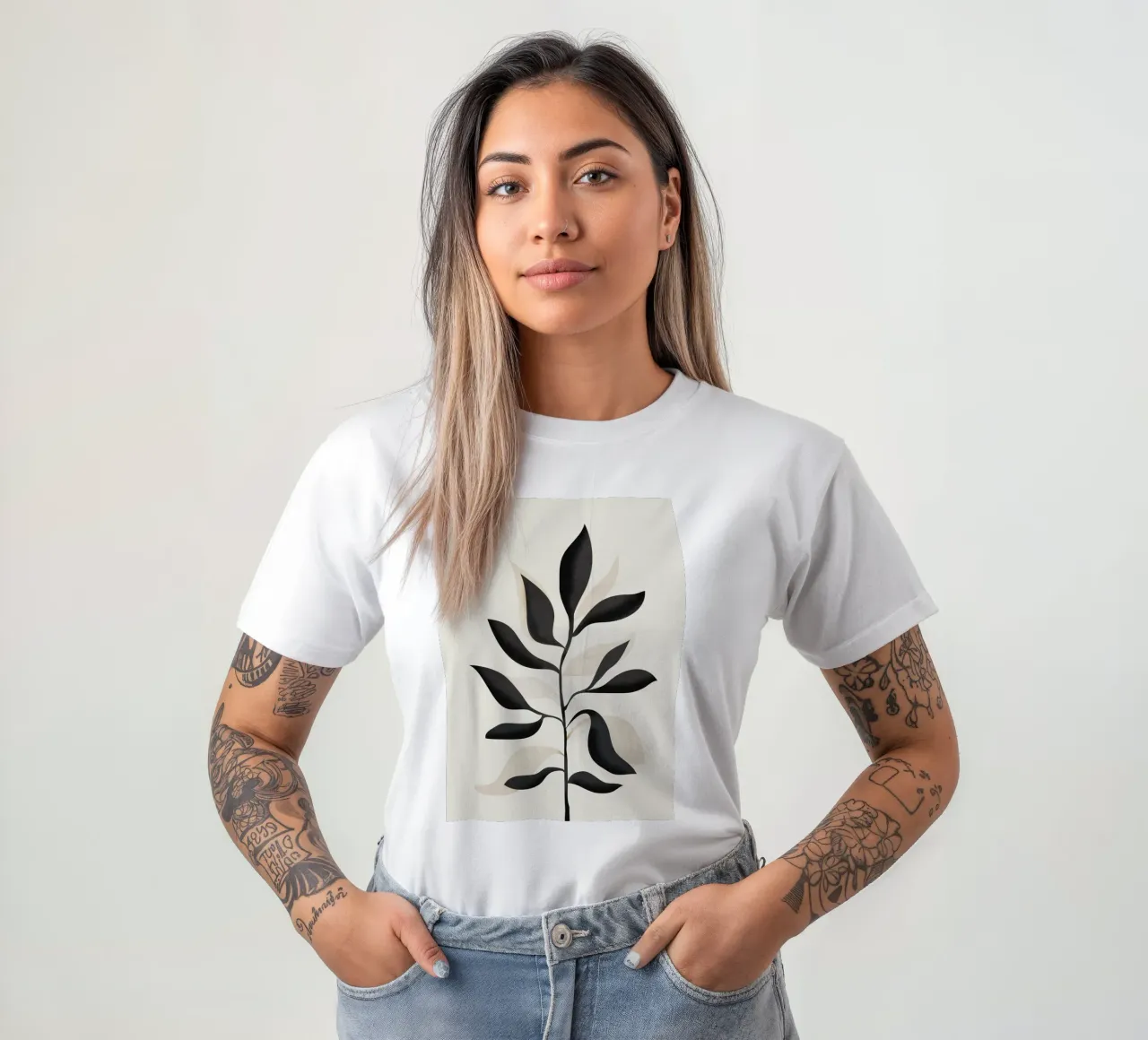 Abstract Minimal Plant II t-shirt da cityart