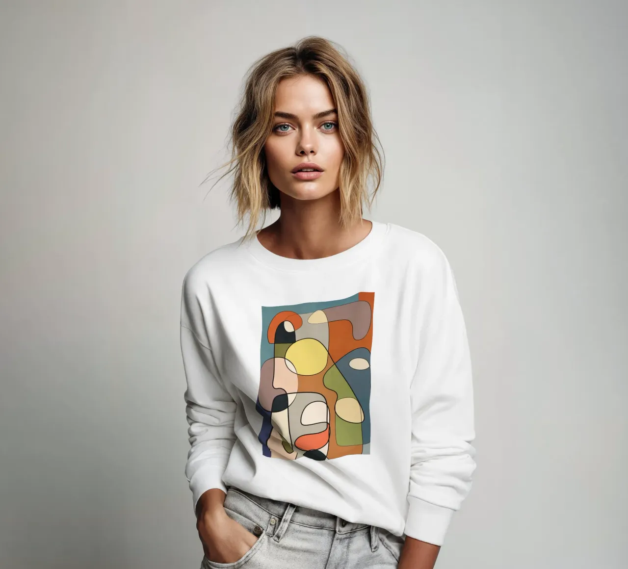 Abstract Line Art 08 felpa da cityart