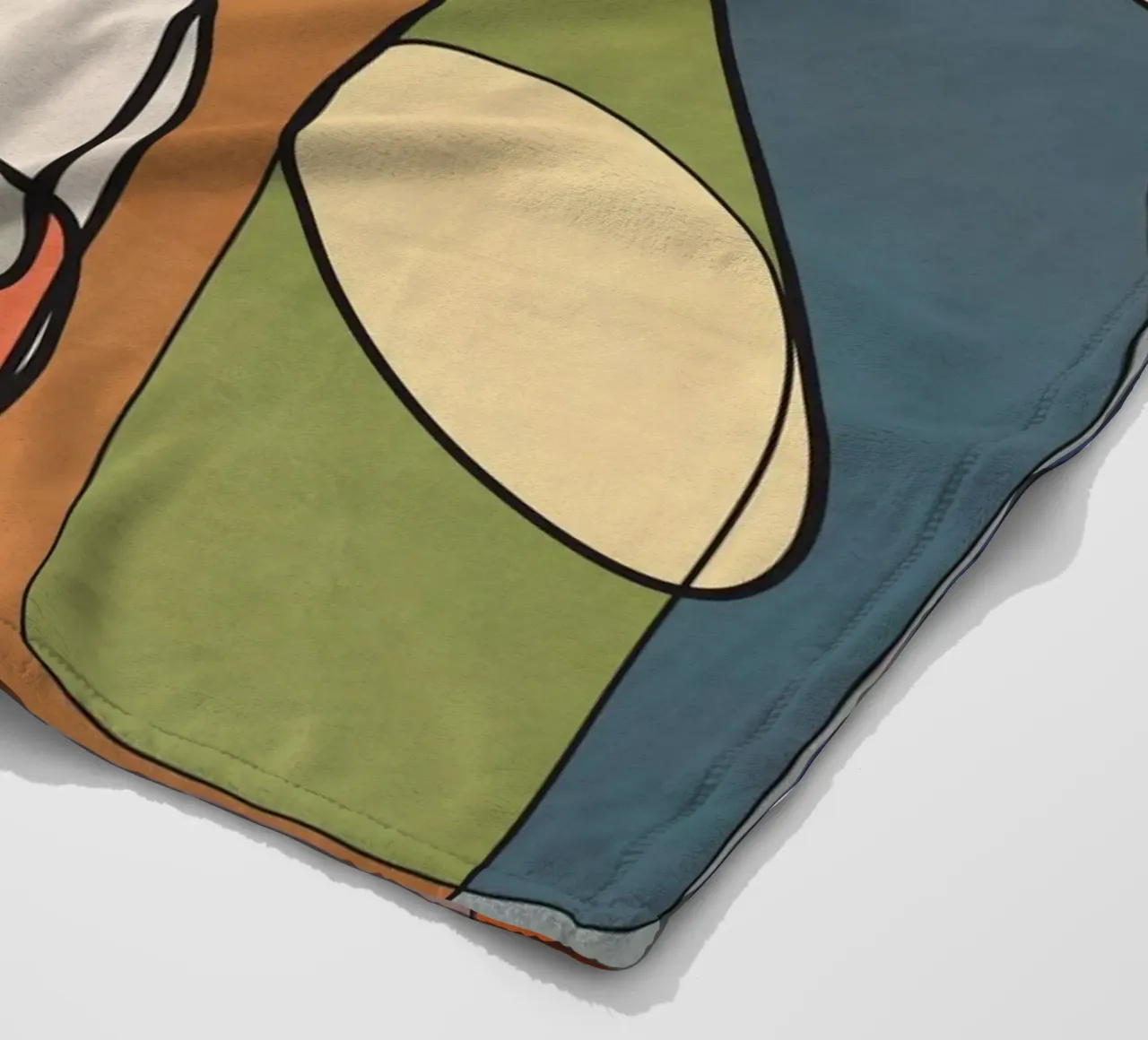 Abstract Line Art 08 coperta in pile da cityart