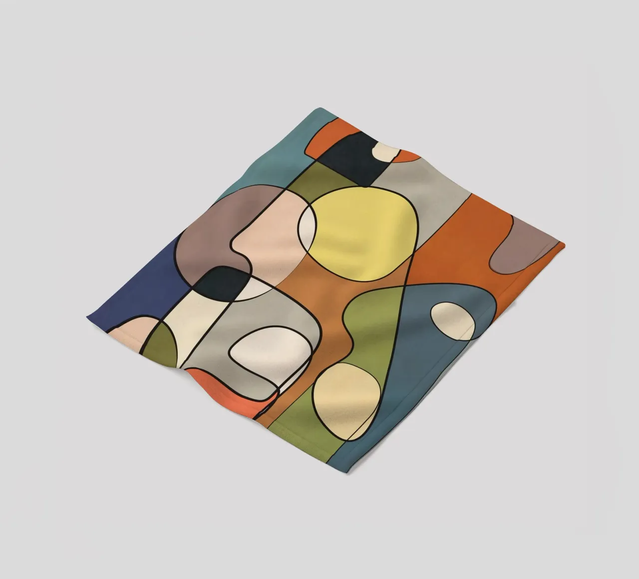 Abstract Line Art 08 coperta in pile da cityart