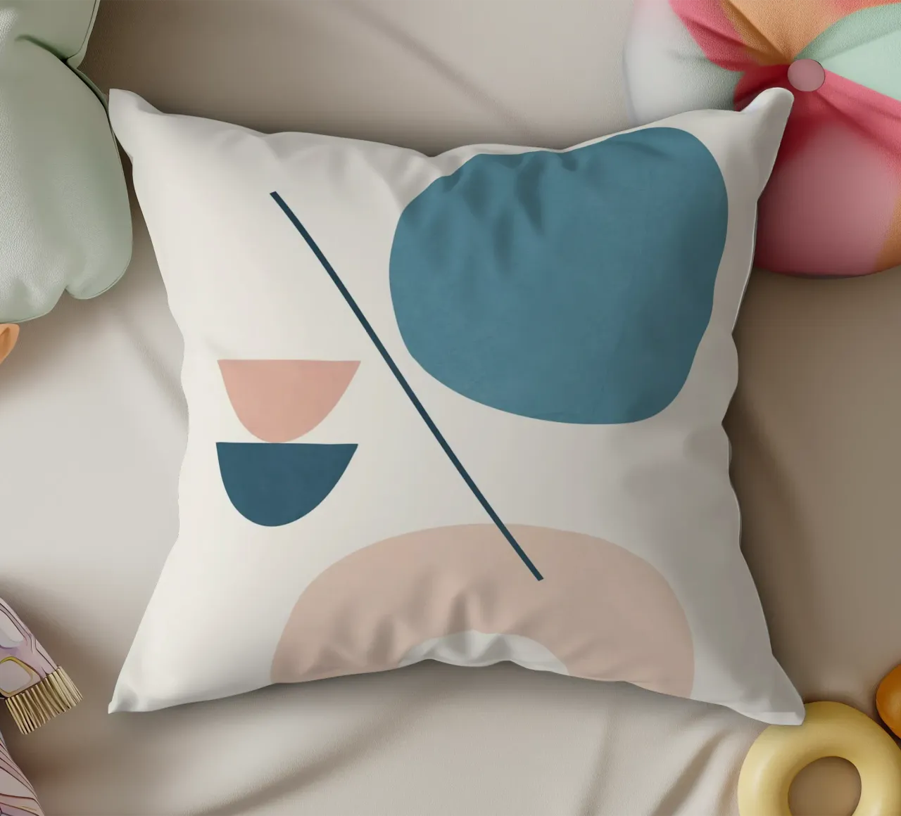 Abstract Minimal Shapes 31 cuscino da cityart