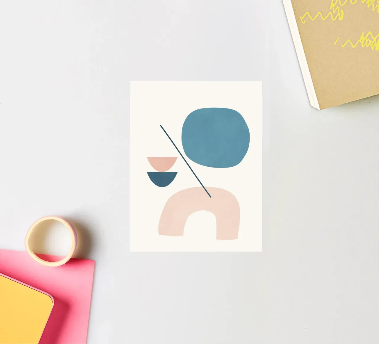 Abstract Minimal Shapes 31 adesivo da cityart
