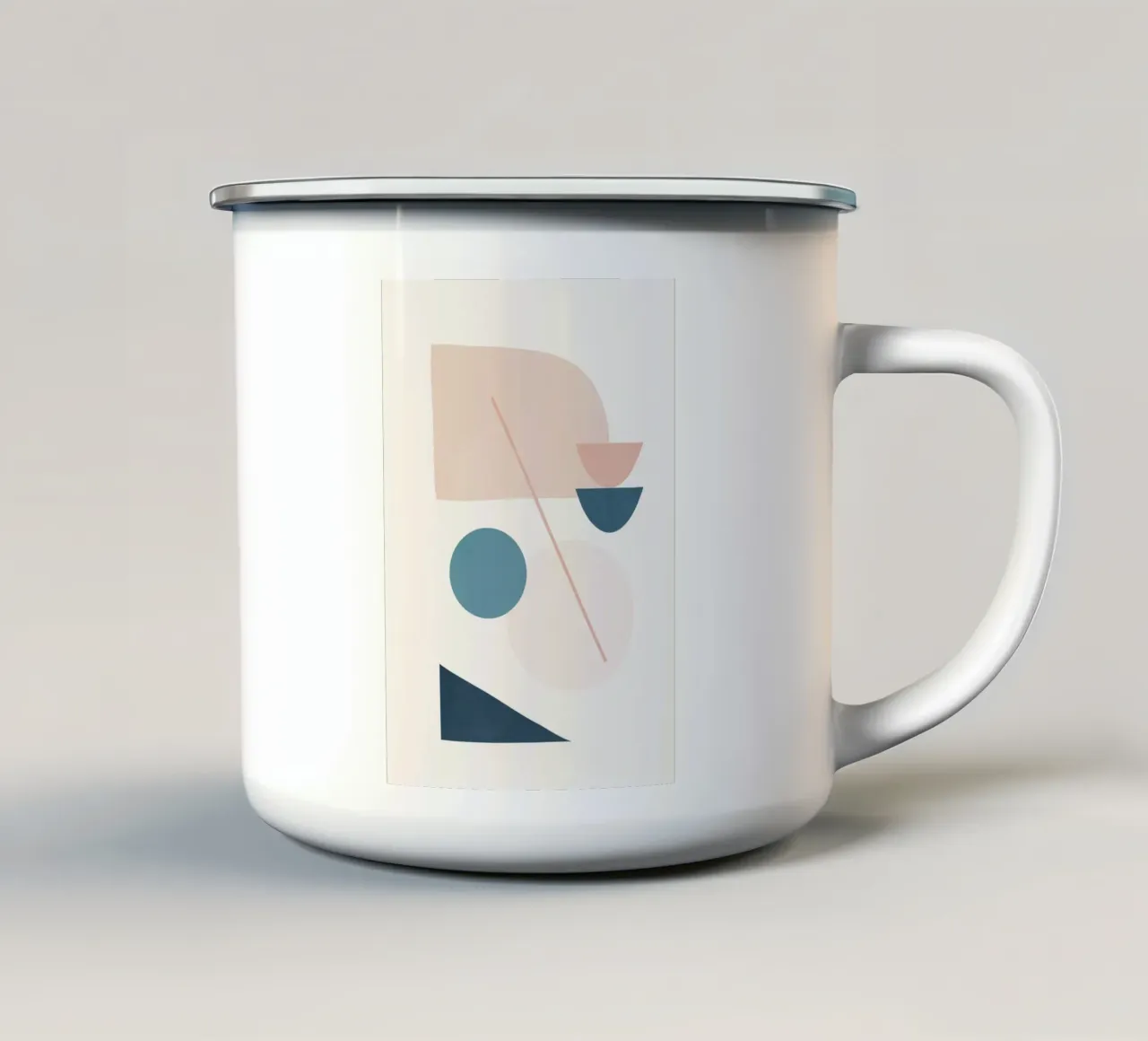 Abstract Minimal Shapes 32 tazza in smalto da cityart