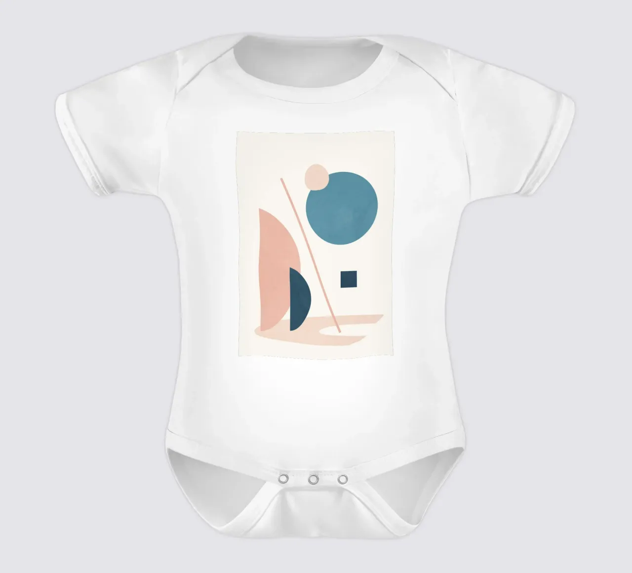 Abstract Minimal Shapes 34 body neonato maniche corte da cityart