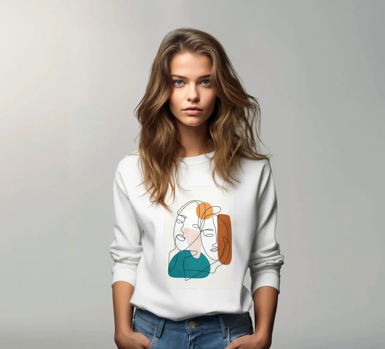 Abstract Faces 9 felpa da cityart