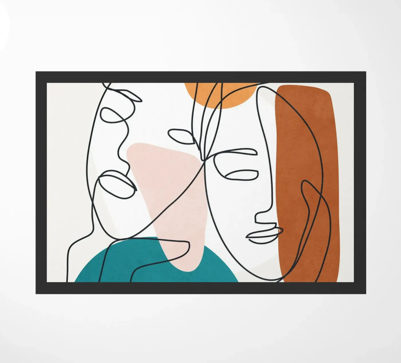 Abstract Faces 9 Fußmatte von cityart