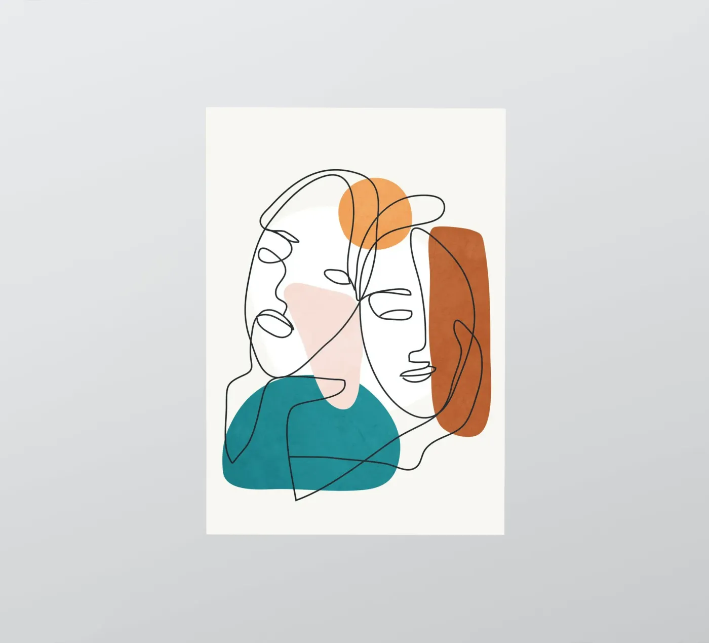 Abstract Faces 9 sticker by cityart