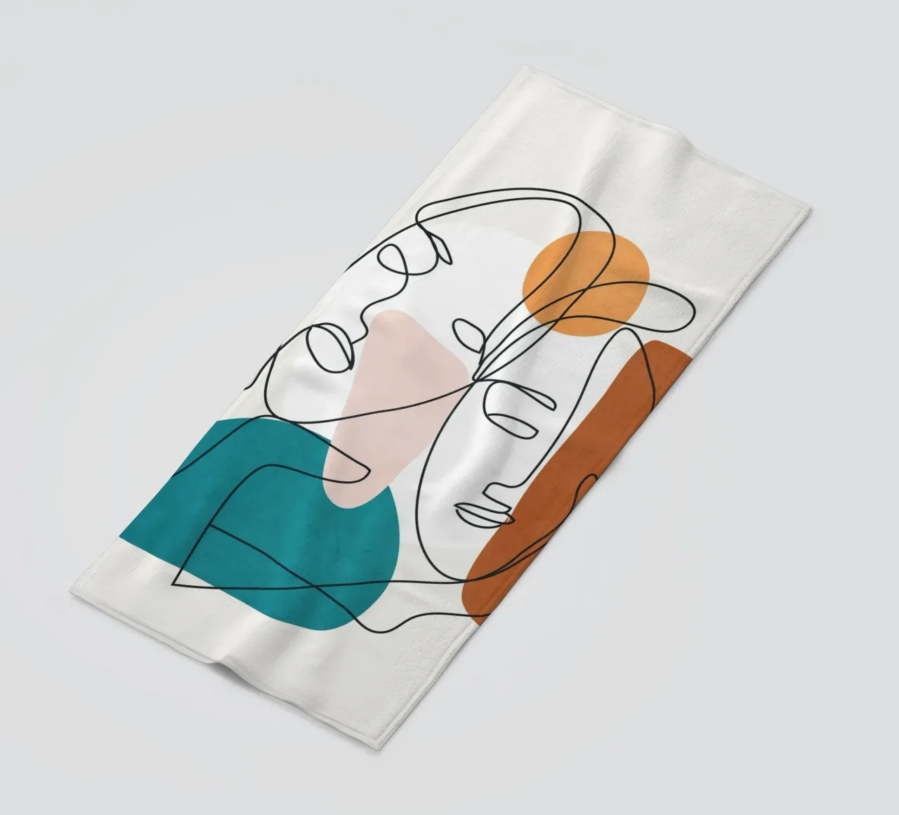 Abstract Faces 9 telo mare da cityart