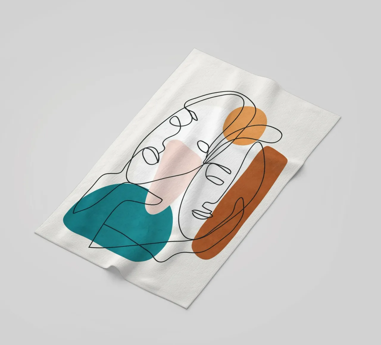 Abstract Faces 9 telo mare da cityart