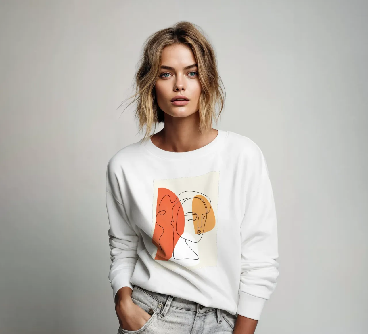 Abstract Faces 10 felpa da cityart