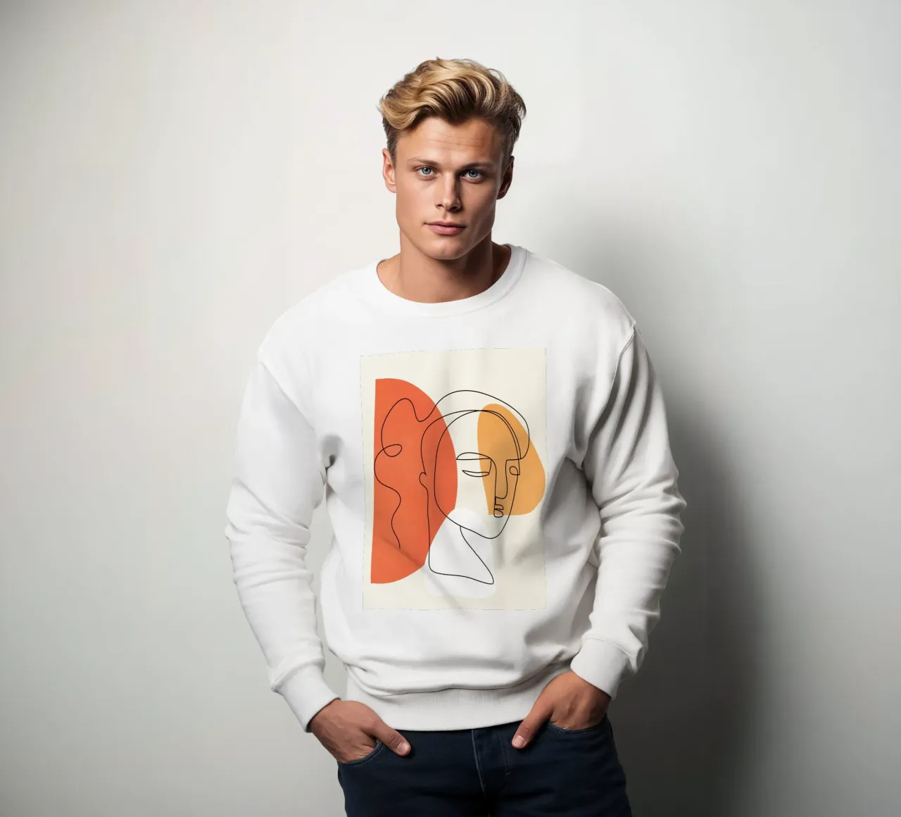 Abstract Faces 10 felpa da cityart