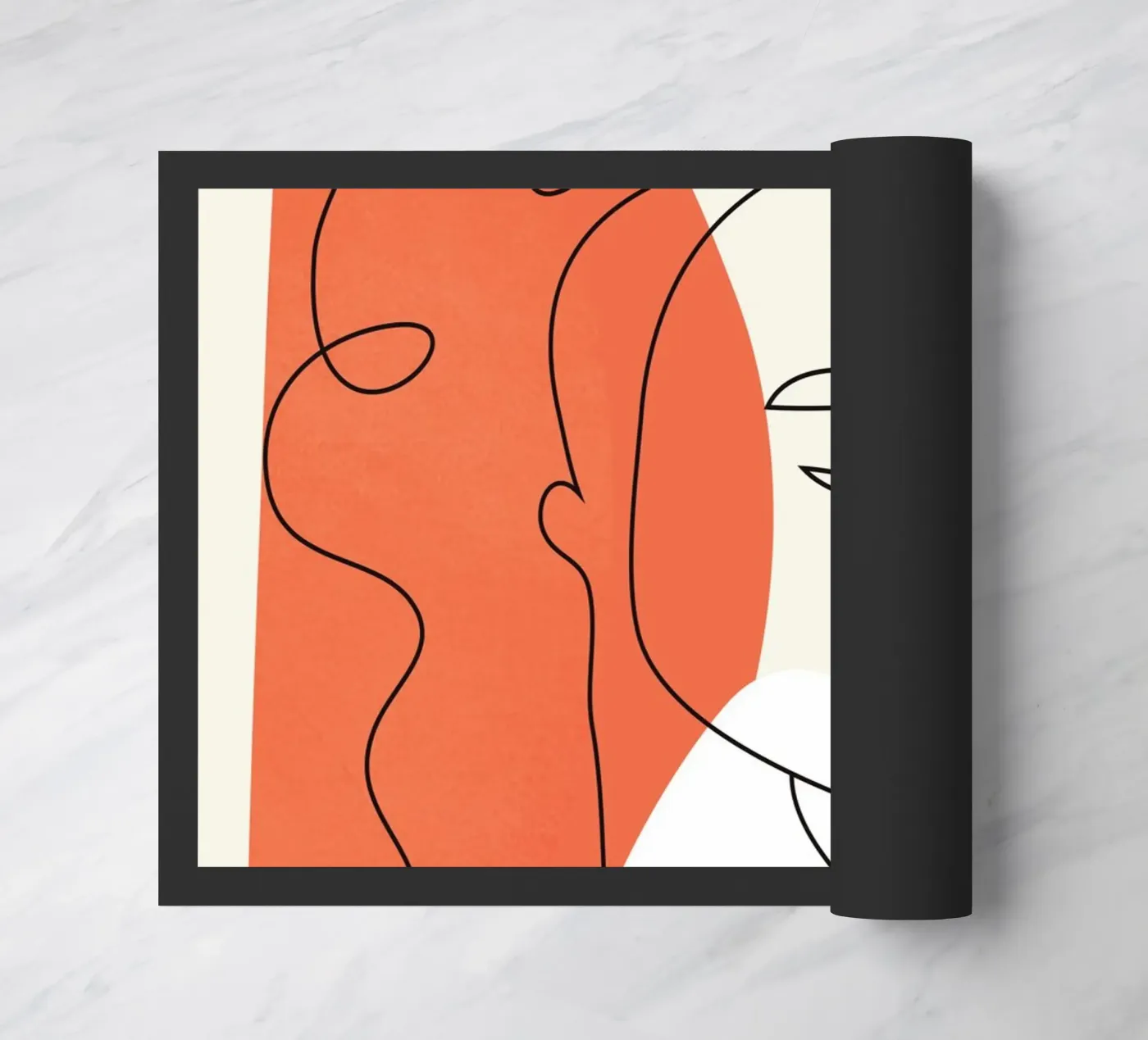 Abstract Faces 10 Fußmatte von cityart