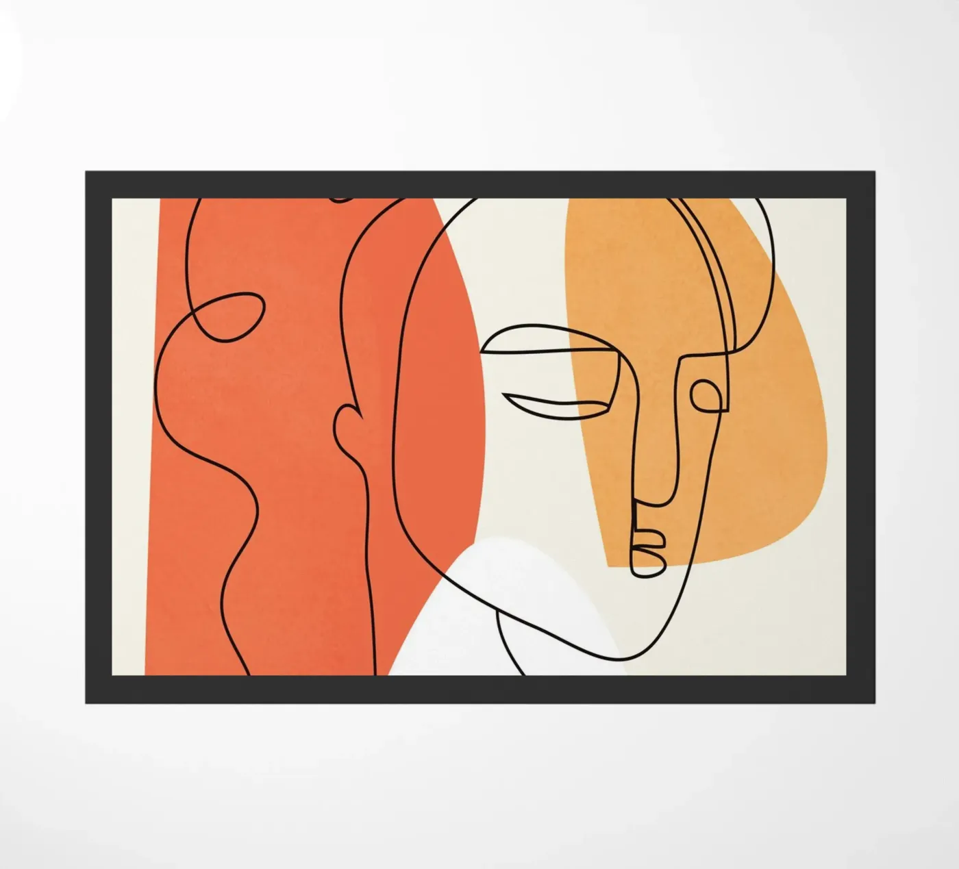 Abstract Faces 10 Fußmatte von cityart