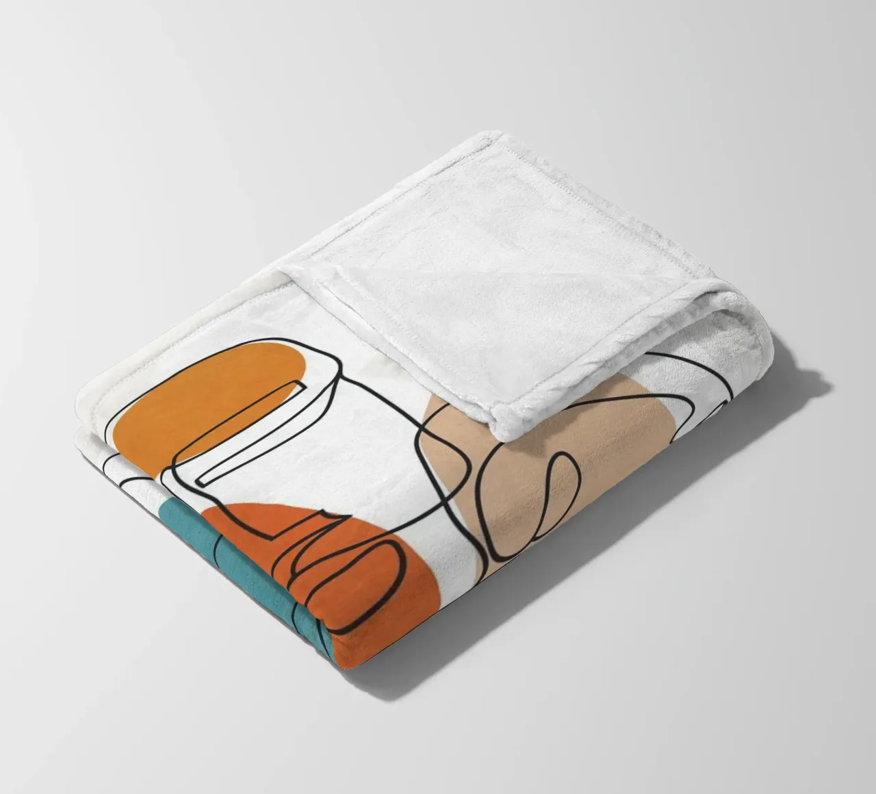 Abstract Faces 11 coperta in pile da cityart
